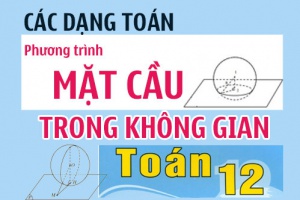 Các dạng bài tập phương trình mặt cầu trong không gian Oxyz - Đầy đủ, chi tiết, cập nhật mới 2026